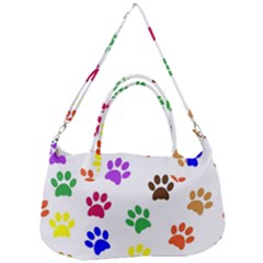 Pawprints-paw-prints-paw-animal Removable Strap Handbag by Semog4