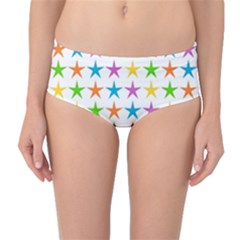 Star-pattern-design-decoration Mid-waist Bikini Bottoms by Semog4