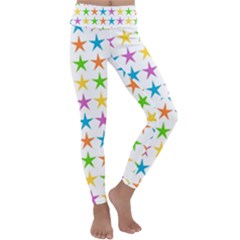 Star-pattern-design-decoration Kids  Lightweight Velour Classic Yoga Leggings by Semog4