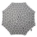 Pattern-star-repeating-black-white Hook Handle Umbrellas (Small) View1