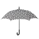 Pattern-star-repeating-black-white Hook Handle Umbrellas (Small) View3