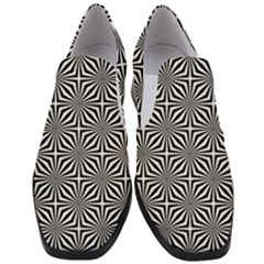 Background-pattern-halftone Women Slip On Heel Loafers by Semog4