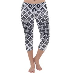 Background-pattern-halftone-- Capri Yoga Leggings by Semog4