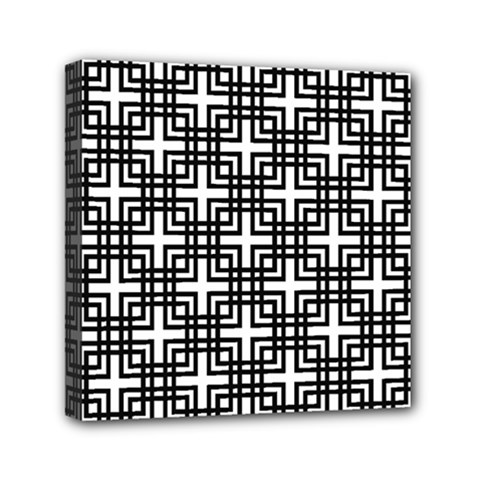 Pattern-vector-halftone-wallpaper Mini Canvas 6  X 6  (stretched)