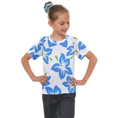 Hibiscus-wallpaper-flowers-floral Kids  Mesh Piece Tee