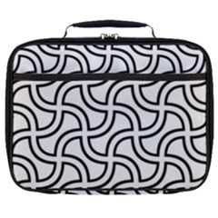 Pattern-monochrome-repeat- Full Print Lunch Bag by Semog4