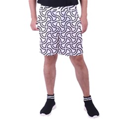 Pattern-monochrome-repeat- Men s Pocket Shorts by Semog4