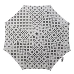 Star-curved-pattern-monochrome Hook Handle Umbrellas (large) by Semog4