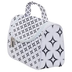 Star-curved-pattern-monochrome Satchel Handbag by Semog4