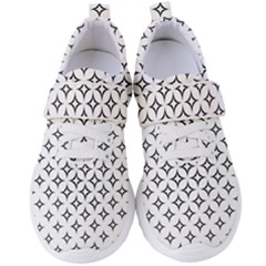 Star-curved-pattern-monochrome Women s Velcro Strap Shoes by Semog4