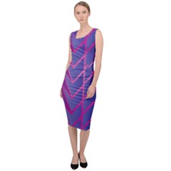 Geometric-background-abstract Sleeveless Pencil Dress