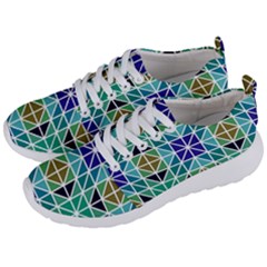 Mosaic-triangle-symmetry- Men s Lightweight Sports Shoes by Semog4