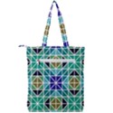 Mosaic-triangle-symmetry- Double Zip Up Tote Bag View2