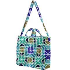 Mosaic-triangle-symmetry- Square Shoulder Tote Bag by Semog4