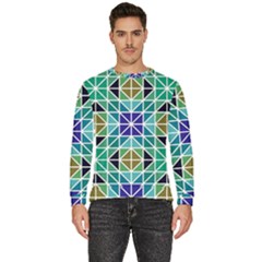Mosaic-triangle-symmetry- Men s Fleece Sweatshirt by Semog4