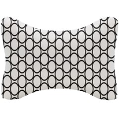 Black-pattern-halftone-wallpaper Seat Head Rest Cushion by Semog4