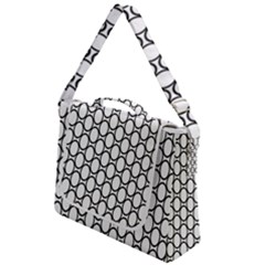 Black-pattern-halftone-wallpaper Box Up Messenger Bag by Semog4