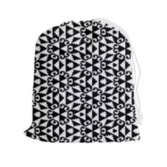 Geometric-tile-background Drawstring Pouch (2xl) by Semog4