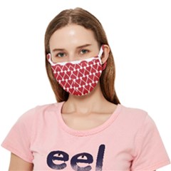 Hearts-pattern-seamless-red-love Crease Cloth Face Mask (adult) by Semog4