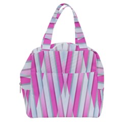 Geometric-3d-design-pattern-pink Boxy Hand Bag by Semog4