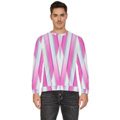 Geometric-3d-design-pattern-pink Men s Fleece Sweatshirt by Semog4