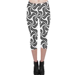 Soft-pattern-repeat-monochrome Capri Leggings  by Semog4