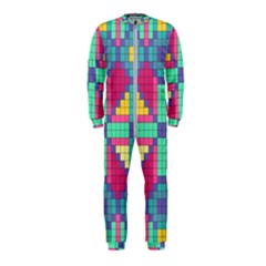Checkerboard-squares-abstract--- Onepiece Jumpsuit (kids) by Semog4
