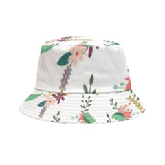 Floral-backdrop-pattern-flower Inside Out Bucket Hat by Semog4