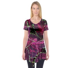 Abstract Beautiful Beauty Bright Short Sleeve Tunic  by Semog4