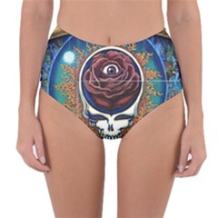 Grateful Dead Skull Rose Reversible High-waist Bikini Bottoms by Semog4