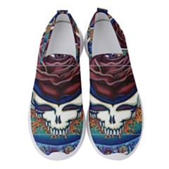 Grateful Dead Skull Rose Women s Slip On Sneakers by Semog4