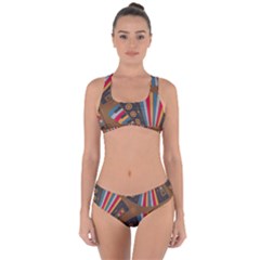 Pattern Accordion Criss Cross Bikini Set by Semog4