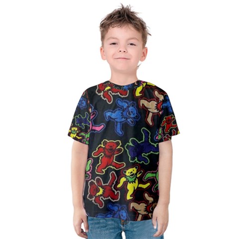 Grateful Dead Pattern Kids  Cotton Tee by Semog4