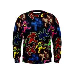 Grateful Dead Pattern Kids  Sweatshirt by Semog4