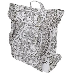 Vector Mandala Drawing Decoration Buckle Up Backpack