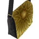 Background Pattern Golden Yellow Flap Closure Messenger Bag (L) View2