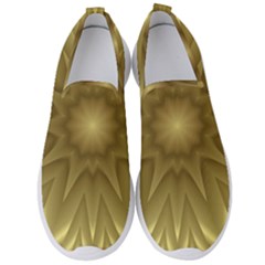 Background Pattern Golden Yellow Men s Slip On Sneakers by Semog4