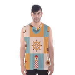 Nautical Elements Collection Men s Basketball Tank Top by Semog4