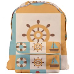 Nautical Elements Collection Giant Full Print Backpack