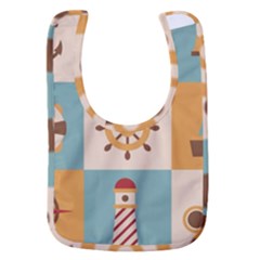 Nautical Elements Collection Baby Bib by Semog4