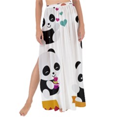 Playing Pandas Cartoons Maxi Chiffon Tie-up Sarong by Semog4