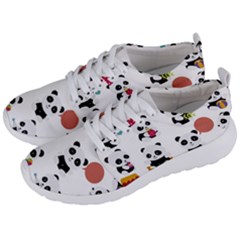 Playing Pandas Cartoons Men s Lightweight Sports Shoes by Semog4