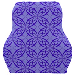 Decor Pattern Blue Curved Line Car Seat Velour Cushion  by Semog4