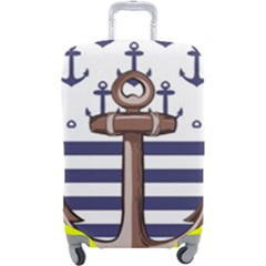 Anchor Background Design Luggage Cover (large) by Semog4