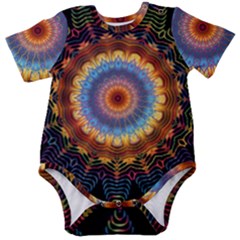 Colorful Prismatic Chromatic Baby Short Sleeve Bodysuit by Semog4