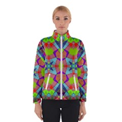 Farbenpracht Kaleidoscope Pattern Women s Bomber Jacket by Semog4