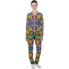 Farbenpracht Kaleidoscope Pattern Casual Jacket And Pants Set by Semog4