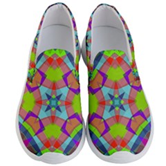 Farbenpracht Kaleidoscope Pattern Men s Lightweight Slip Ons by Semog4