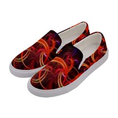 Background Fractal Abstract Women s Canvas Slip Ons by Semog4