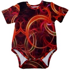 Background Fractal Abstract Baby Short Sleeve Bodysuit by Semog4